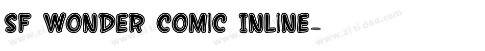 SF Wonder Comic Inline字体转换